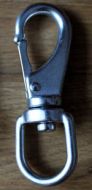 Stainless swivel eye snap hook