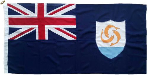 4yd 144x72in 366x183cm Anguilla blue ensign (woven MoD fabric)