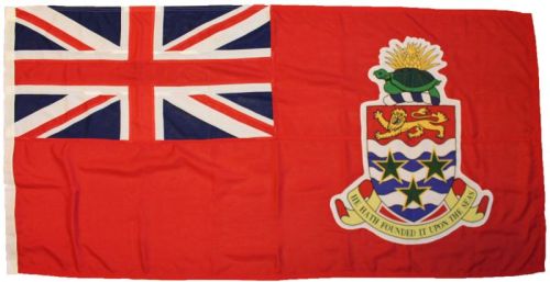 4yd 144x72in 366x183cm Cayman Islands red ensign (woven MoD fabric)