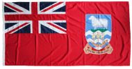 0.5yd 46x23cm Falkland Islands red ensign (woven MoD fabric printed)