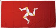 0.75yd 27x13in 70x35cm Isle of Man flag (woven MoD fabric)