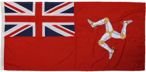 6x4ft 183x122cm Isle of Man ensign (woven poly)