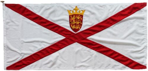 15x12in 38x30cm Jersey state flag (woven MoD fabric printed)