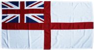 1.25yd 45x22.5in White Ensign (woven MoD fabric)