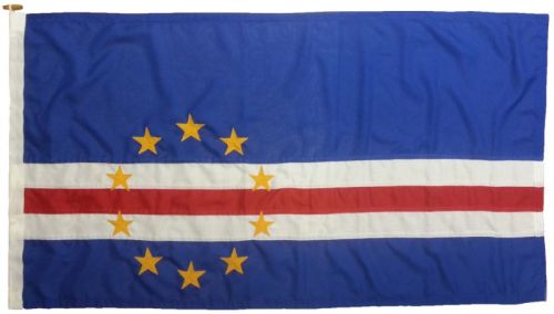 1yd 36x18in 91x45cm Cape Verde flag (woven MoD fabric)