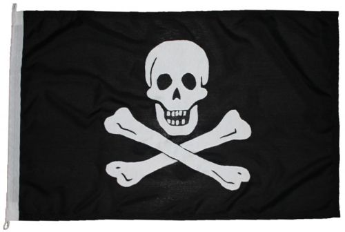1.25yd 45x22.5in 114x57cm Jolly Roger (woven MoD fabric)