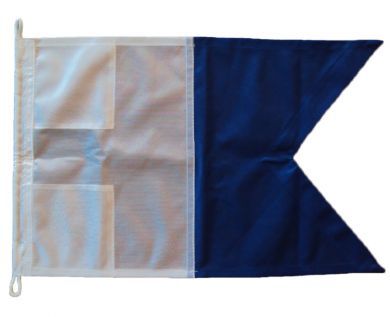 40x48in 102x122cm Alpha A signal flag British Navy Size