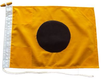 15x12in 38x30cm India I signal flag US Navy Size 0 & British Navy Size