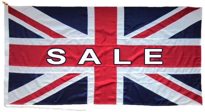 custom flag union jack titled name with embroidered letters logo writing